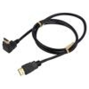 Kabel HDCP 2.2,HDMI 2.0 HDMI vidlice,HDMI zástrčka 90° PVC