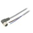 Kabel: pro snímače/automatizaci PIN: 4 úhlový 5m M12 250VAC 4A