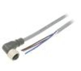 Kabel: pro snímače/automatizaci PIN: 4 úhlový 5m M12 250VAC 4A