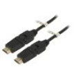 Kabel HDCP 2.2,HDMI 2.0 PVC 5m černá 30AWG Žíla: CCS