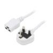 Kabel 3x1,5mm2 BS 1363 (G) vidlice,IEC C19 zásuvka PVC 3m