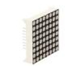 Zobrazovač: LED matice 8x8 červená 80÷150mcd 37,9x37,9x10,2mm