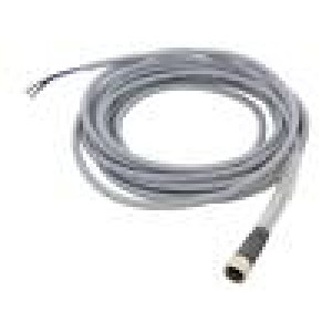 Kabel: pro snímače/automatizaci PIN: 4 přímý 5m M12 250VAC 4A