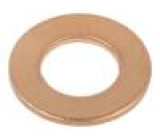 Podložka kulatá M6 D=12mm h=1mm měď DIN: 7603A BN: 447