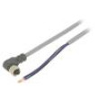 Kabel: pro snímače/automatizaci PIN: 3 úhlový 5m M8 60VAC 4A