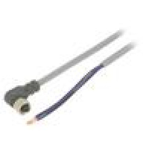 Kabel: pro snímače/automatizaci PIN: 3 úhlový 5m M8 60VAC 4A
