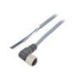 Připojovací kabel PIN: 4 úhlový 5m M12 250VAC 4A Žíly: : 4 PVC