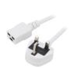 Kabel 3x1,5mm2 BS 1363 (G) vidlice,IEC C19 zásuvka PVC 1,5m