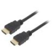 Kabel HDMI 1.4 HDMI vidlice,z obou stran 1,5m černá 30AWG