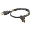 Kabel HDCP 2.2,HDMI 2.0 HDMI vidlice,HDMI zástrčka 90° PVC