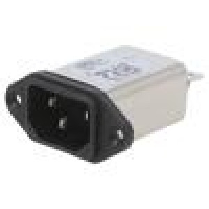 Konektor: napájecí AC zásuvka vidlice 6A 250VAC -25÷85°C 1MΩ