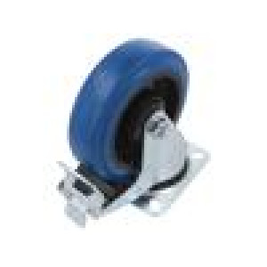 Pojezdové kolo Ø: 125mm W: 36mm H: 159mm otočné s brzdou 200kg