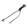 Kabel 2x0,5mm2 vodiče,DC 5,5/2,1 zástrčka úhlový černá 1,5m