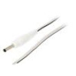 Kabel 2x0,35mm2 vodiče,DC 3,5/1,3 zástrčka přímý bílá 0,5m
