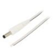 Kabel 2x0,35mm2 vodiče,DC 4,8/1,7 zástrčka přímý bílá 1,5m