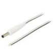 Kabel 2x0,5mm2 vodiče,DC 4,8/1,7 zástrčka přímý bílá 0,5m