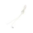 Kabel 2x0,5mm2 vodiče,DC 5,5/2,1 zástrčka úhlový bílá 1,5m