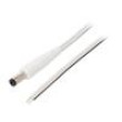 Kabel 2x0,5mm2 vodiče,DC 5,5/1,7 zástrčka přímý bílá 0,5m