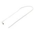 Kabel 2x0,35mm2 vodiče,DC 5,5/2,1 zástrčka úhlový bílá 0,5m