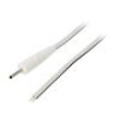 Kabel 2x0,5mm2 vodiče,DC 2,35/0,7 zástrčka přímý bílá 0,5m