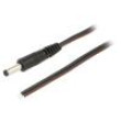 Kabel 2x0,75mm2 vodiče,DC 4,8/1,7 zástrčka přímý černá 1,5m