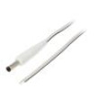 Kabel 2x0,35mm2 vodiče,DC 4,8/1,7 zástrčka přímý bílá 0,5m