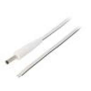 Kabel 2x0,5mm2 vodiče,DC 4,0/1,7 zástrčka přímý bílá 1,5m