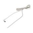 Kabel 2x0,35mm2 vodiče,DC 5,5/2,1 zástrčka úhlový bílá 1,5m