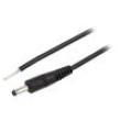 Kabel 1x0,5mm2 vodiče,DC 4,0/1,7 zástrčka přímý černá 0,5m