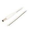 Kabel 2x0,5mm2 vodiče,DC 4,8/1,7 zástrčka přímý bílá 1,5m