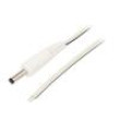 Kabel 2x0,35mm2 vodiče,DC 4,0/1,7 zástrčka přímý bílá 0,5m