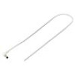 Kabel 2x0,35mm2 vodiče,DC 5,5/2,5 zástrčka úhlový bílá 0,5m