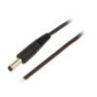 Kabel 2x0,35mm2 vodiče,DC 4,8/1,7 zástrčka přímý černá 1,5m