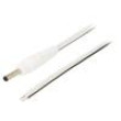 Kabel 2x0,5mm2 vodiče,DC 3,5/1,3 zástrčka přímý bílá 0,5m