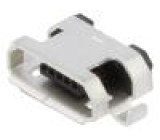 Socket USB B micro SMT PIN: 5 horizontal USB 2.0 1.8A
