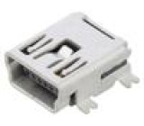 Socket USB B mini SMT PIN: 5 horizontal USB 2.0 1A