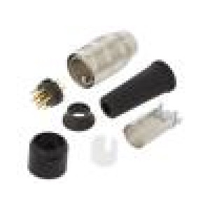 Connector: M16 plug male soldering for cable PIN: 14 3A 32V