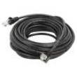 Patch cord F/UTP 5e lanko CCA PVC černá 10m 26AWG tienený