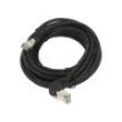 Patch cord F/UTP 5e lanko CCA PVC černá 5m 26AWG tienený