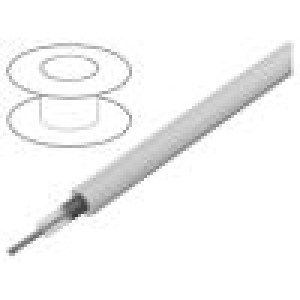 Wire: coaxial RG316 1x26AWG stranded CCS 26AWG FEP white 30m