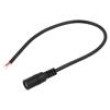 Kabel 2x0,5mm2 vodiče,DC 5,5/2,5 zásuvka přímý černá 0,25m