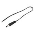 Kabel 2x0,35mm2 vodiče,DC 5,5/2,1 zástrčka přímý černá 0,25m