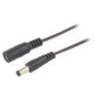 Kabel 2x0,35mm2 DC 5,5/2,1 zástrčka,DC 5,5/2,1 zásuvka přímý