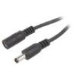 Kabel 2x0,5mm2 DC 5,5/2,5 zástrčka,DC 5,5/2,5 zásuvka přímý