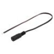 Kabel 2x0,35mm2 vodiče,DC 5,5/2,1 zásuvka přímý černá 0,25m