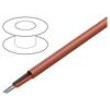 Wire stranded Cu 2x22AWG FEP red -20÷150°C 300V unshielded