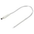 Kabel 2x0,5mm2 vodiče,DC 5,5/2,5 zástrčka přímý průhledná