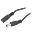 Kabel 2x0,5mm2 DC 5,5/2,5 zástrčka,DC 5,5/2,5 zásuvka přímý