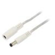 Kabel 2x0,5mm2 DC 5,5/2,1 zástrčka,DC 5,5/2,1 zásuvka přímý