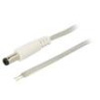 Kabel 2x0,5mm2 DC 5,5/2,5 zástrčka,DC 5,5/2,5 zásuvka přímý